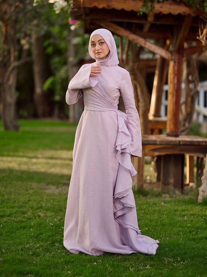 The Ruffled Muse Dress lavender