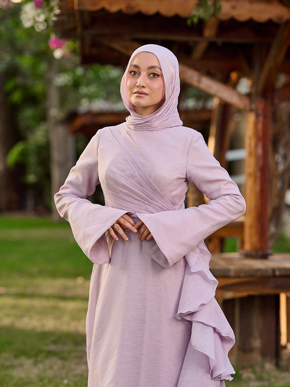 The Ruffled Muse Dress lavender