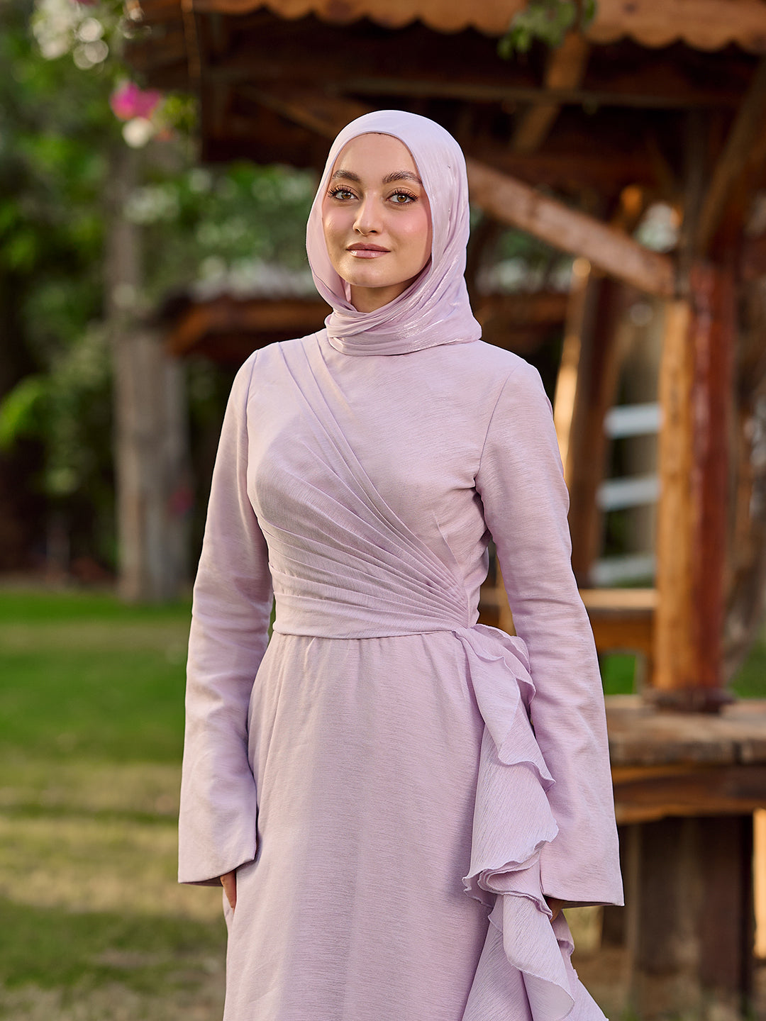 The Ruffled Muse Dress lavender