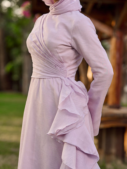 The Ruffled Muse Dress lavender