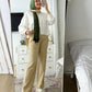 Beige (Shade 3) Wide Suit Pants