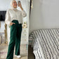 Emerald Green Wide Suit Pants