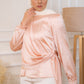 Simon Side-knotted Satin Blouse