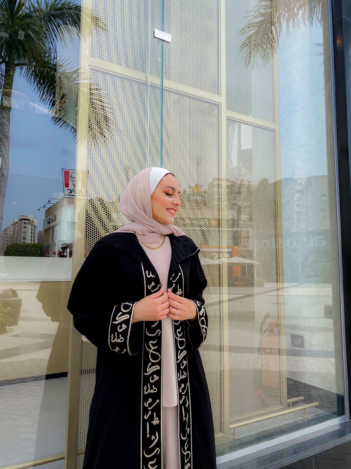 Black Arabian Style Ramadan Kaftan