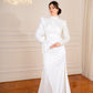 Off-white Mermaid Simple Bridal Dress