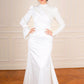 Off-white Mermaid Simple Bridal Dress