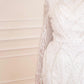 Off-white Fitted Embroidered Bridal Dress