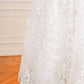 Off-white Flowery Embroidered Bridal Dress