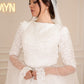 Off-white Embroidered Bridal Dress