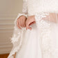 Off-white Embroidered Bridal Dress