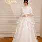 Off-white Embroidered Bridal Dress