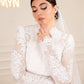 Off-white Lace Simple Bridal Dress