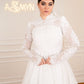 Off-white Lace Simple Bridal Dress