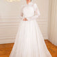 Off-white Lace Simple Bridal Dress