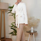 Beige Straight-leg Classic Pants