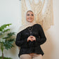 Black Embroidered Soiree Blouse