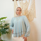 Mint Layered Chiffon Blouse