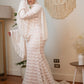 Off-white Mermaid Bridal Dress