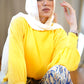 Yellow Puffy-sleeves Crepe Blouse