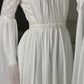 Off-white Embroidered Bridal Chiffon Dress