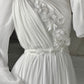 Off-white Floral Bridal Chiffon Dress