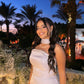 Silver Cup Soirèe Dress with Neck Wrap