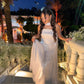 Silver Cup Soirèe Dress with Neck Wrap
