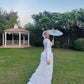 Silver Feather Mermaid Soiree Dress