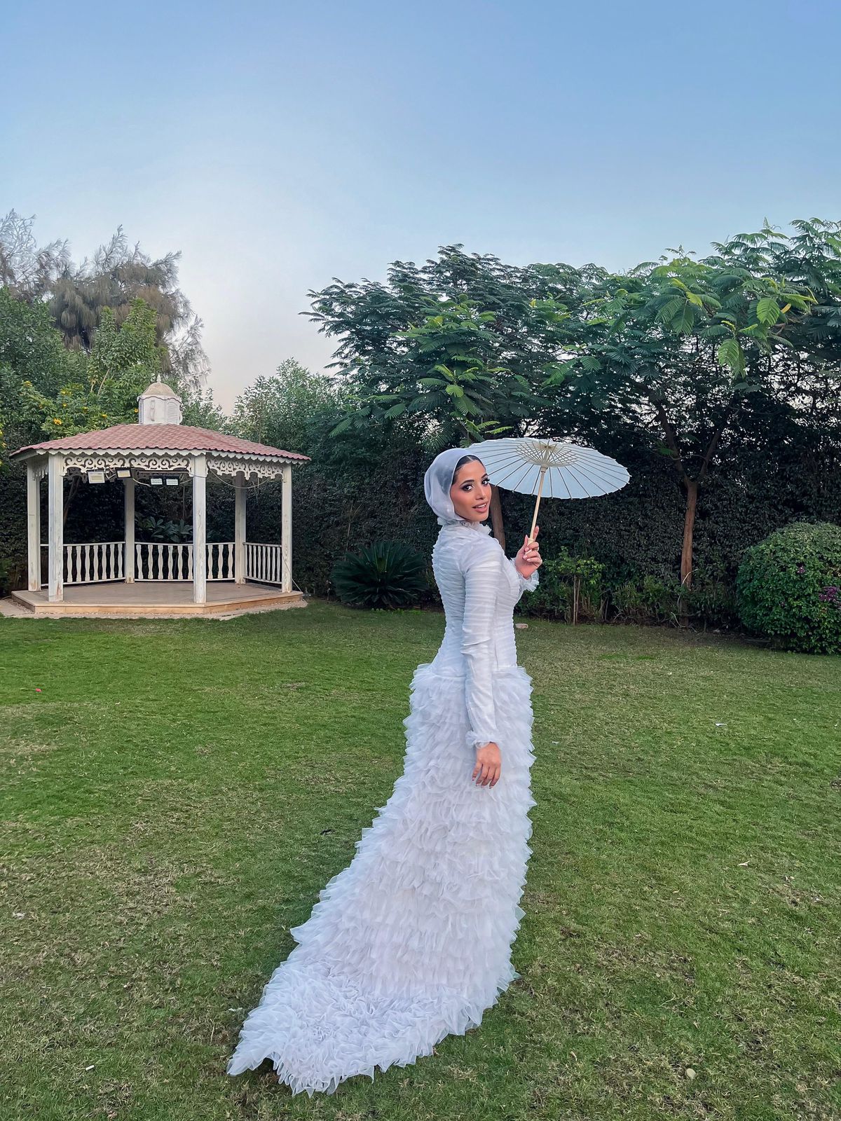 Silver Feather Mermaid Soiree Dress