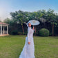 Silver Feather Mermaid Soiree Dress