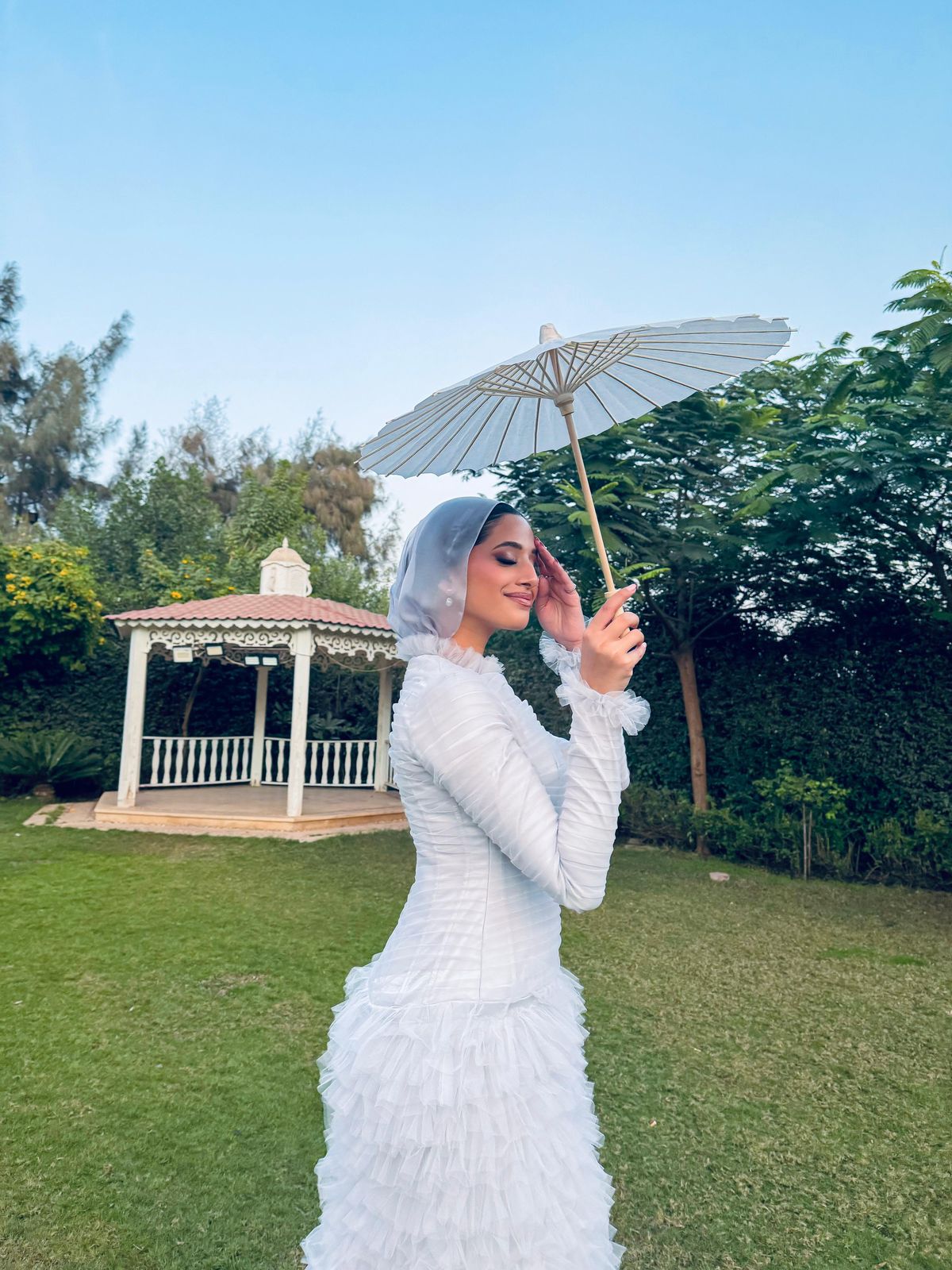 Silver Feather Mermaid Soiree Dress