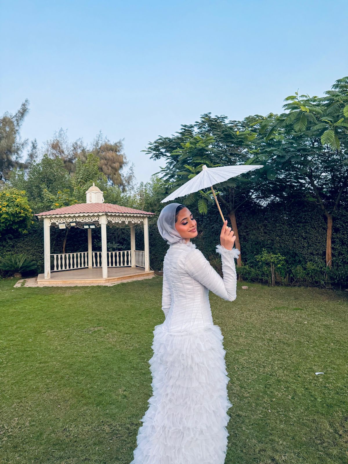 Silver Feather Mermaid Soiree Dress