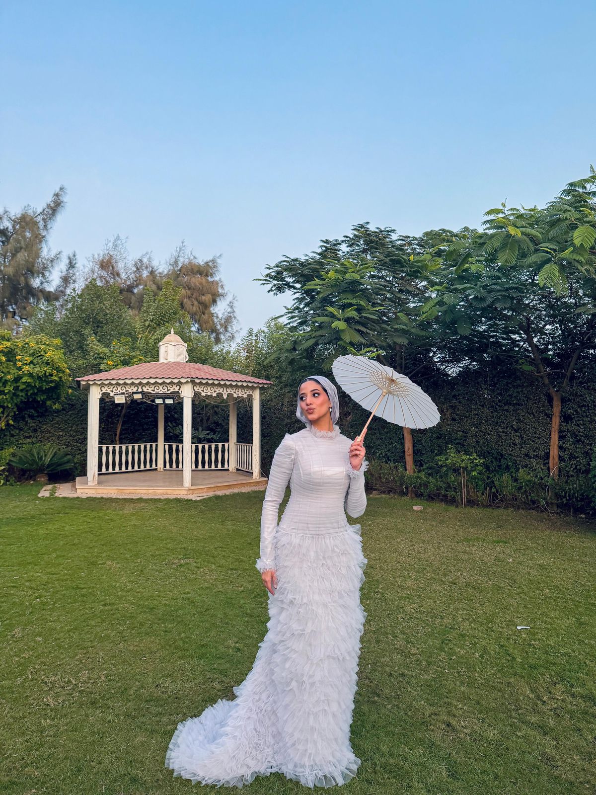 Silver Feather Mermaid Soiree Dress