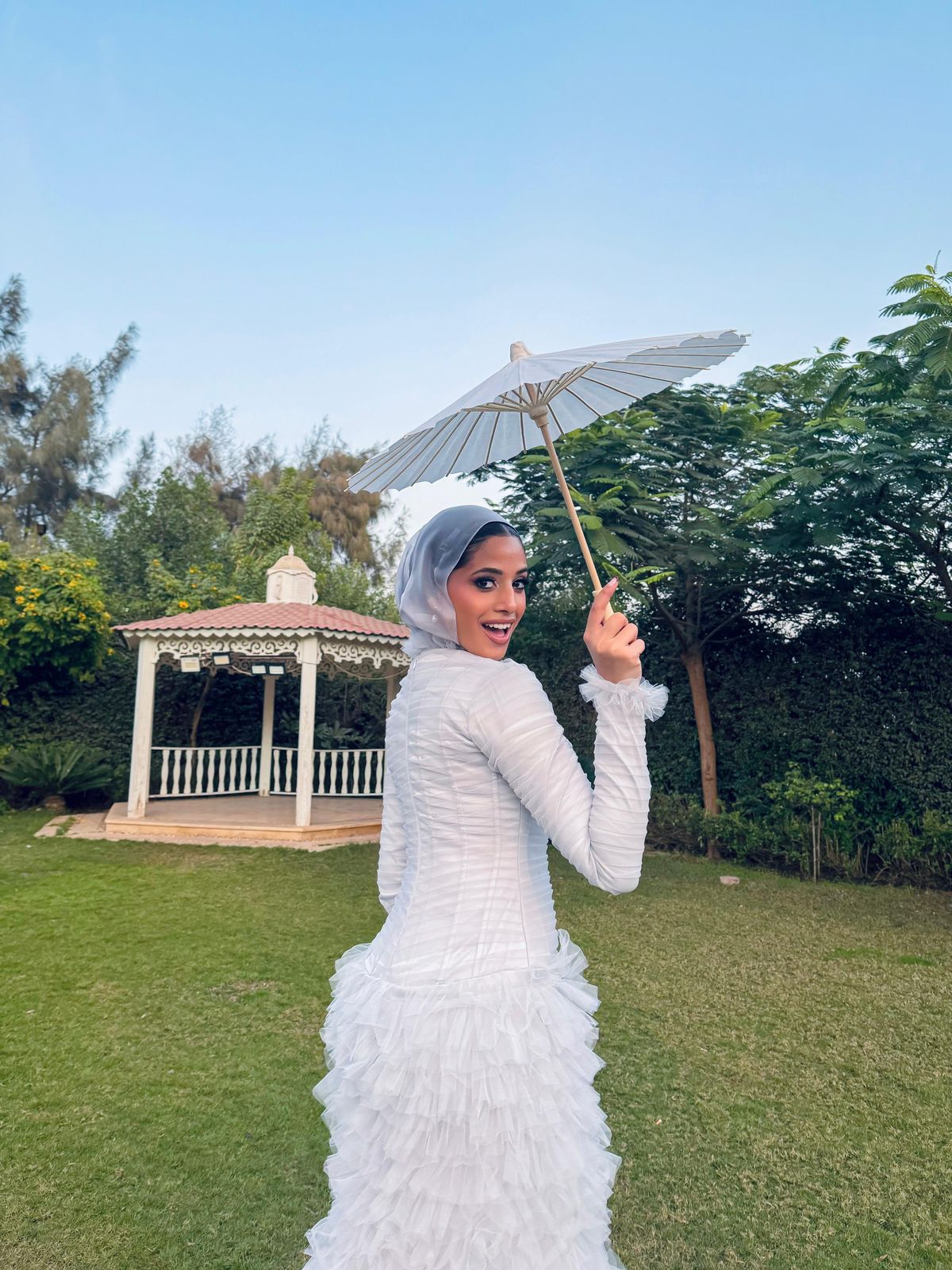 Silver Feather Mermaid Soiree Dress