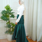 Forest Green Satin Skirt