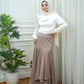 Beige Satin Skirt