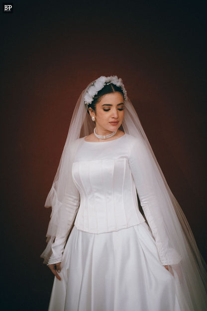 Satin Corset Wedding Dress