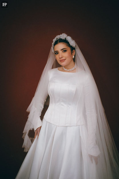 Satin Corset Wedding Dress