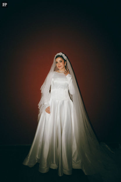 Satin Corset Wedding Dress