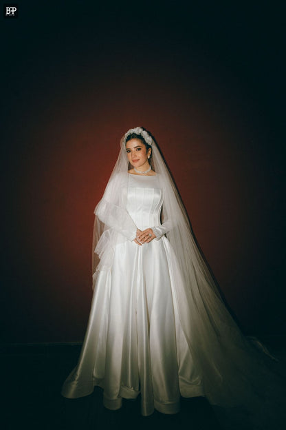 Satin Corset Wedding Dress