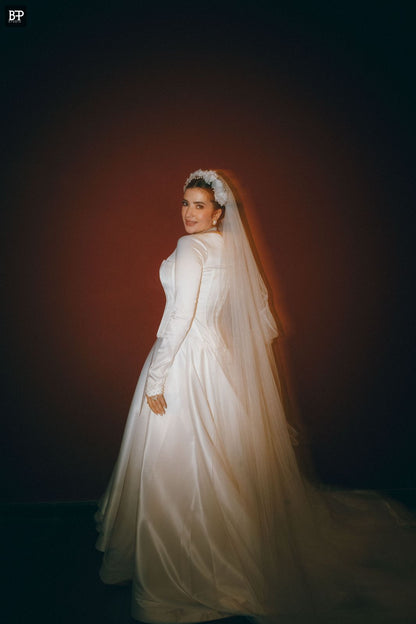 Satin Corset Wedding Dress