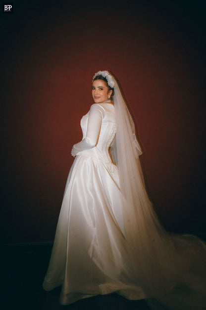 Satin Corset Wedding Dress