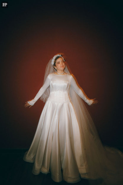Satin Corset Wedding Dress