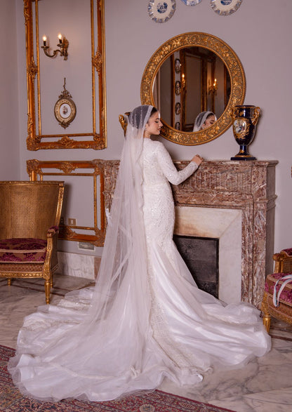 Sequinned Mermaid Wedding Dress