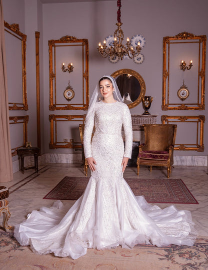 Sequinned Mermaid Wedding Dress