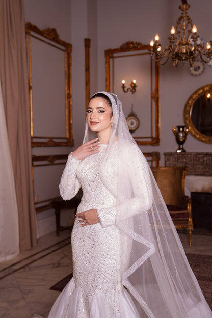 Sequinned Mermaid Wedding Dress
