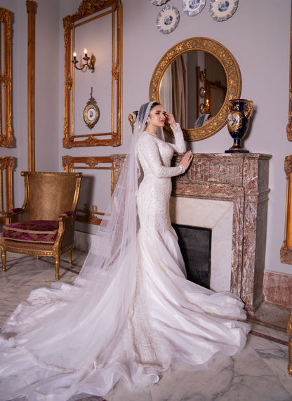 Sequinned Mermaid Wedding Dress