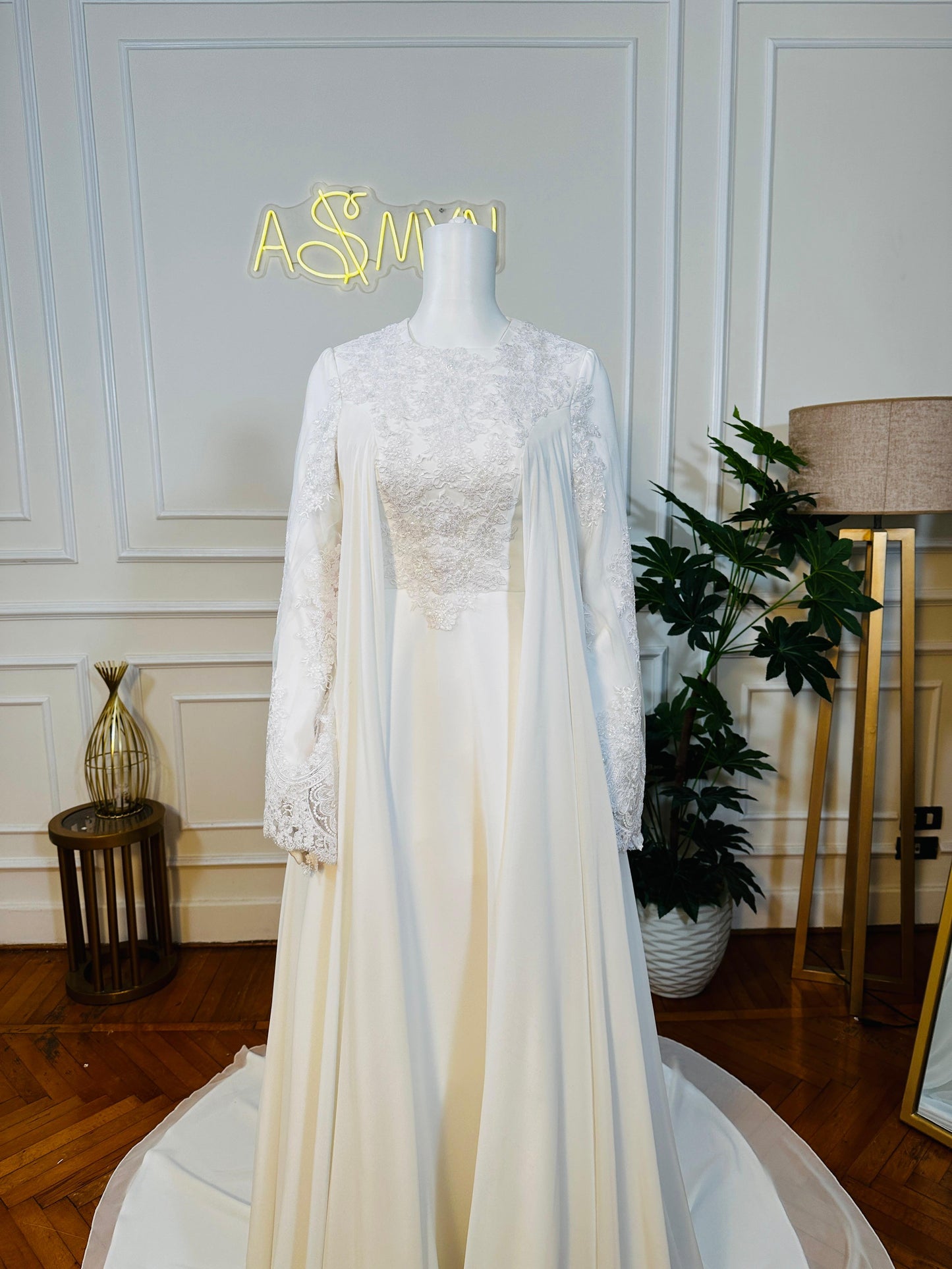 Off-white Bridal Chiffon Dress