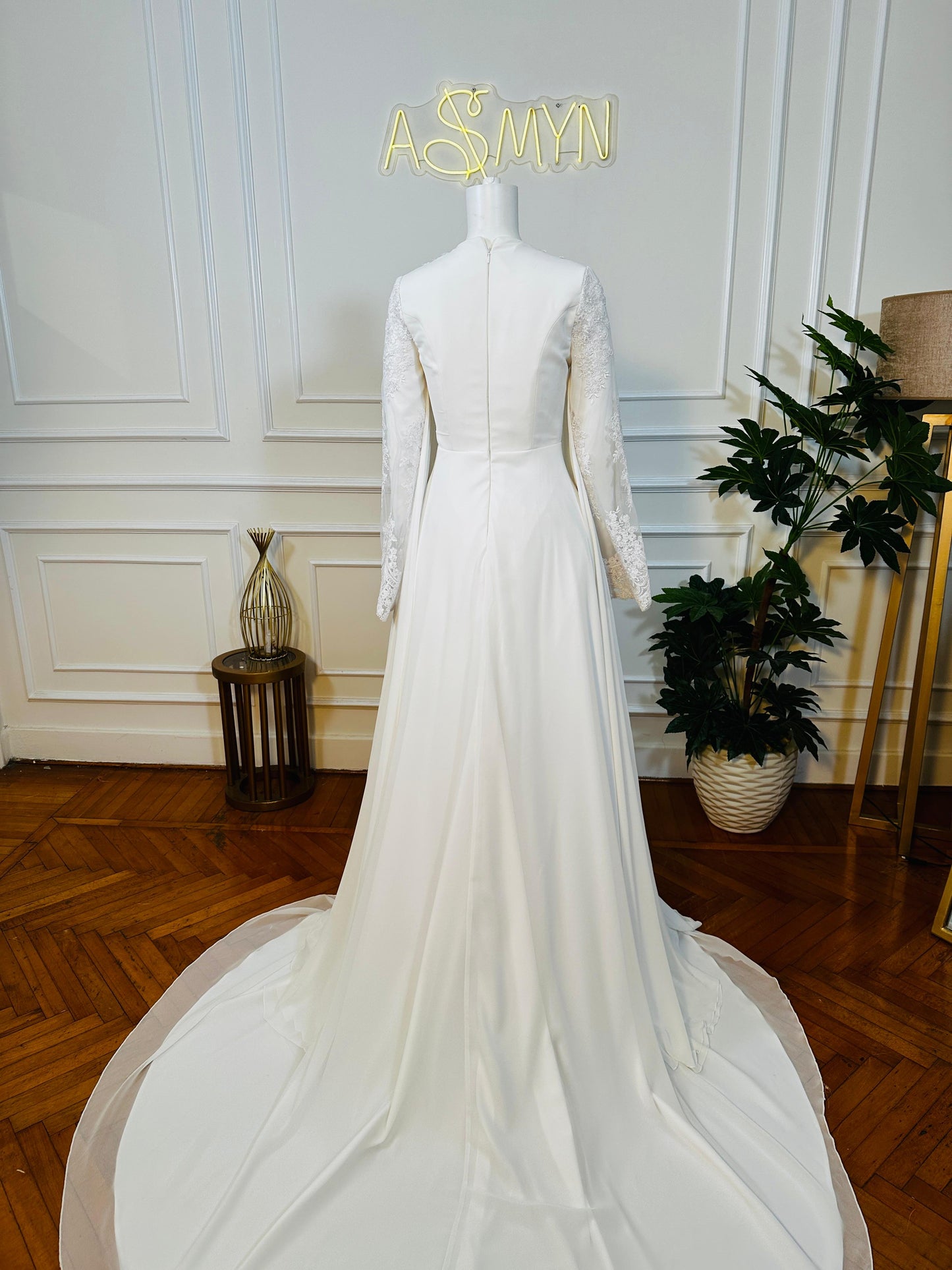 Off-white Bridal Chiffon Dress