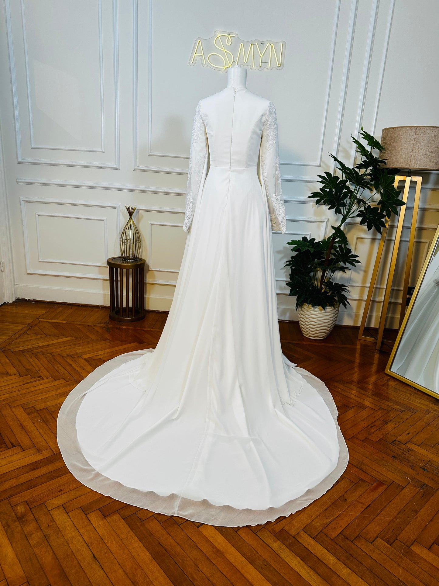 Off-white Bridal Chiffon Dress